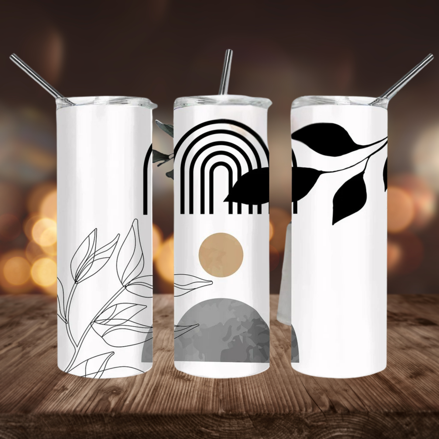 Abstract Boho Art | Full Design Skinny Tumbler
