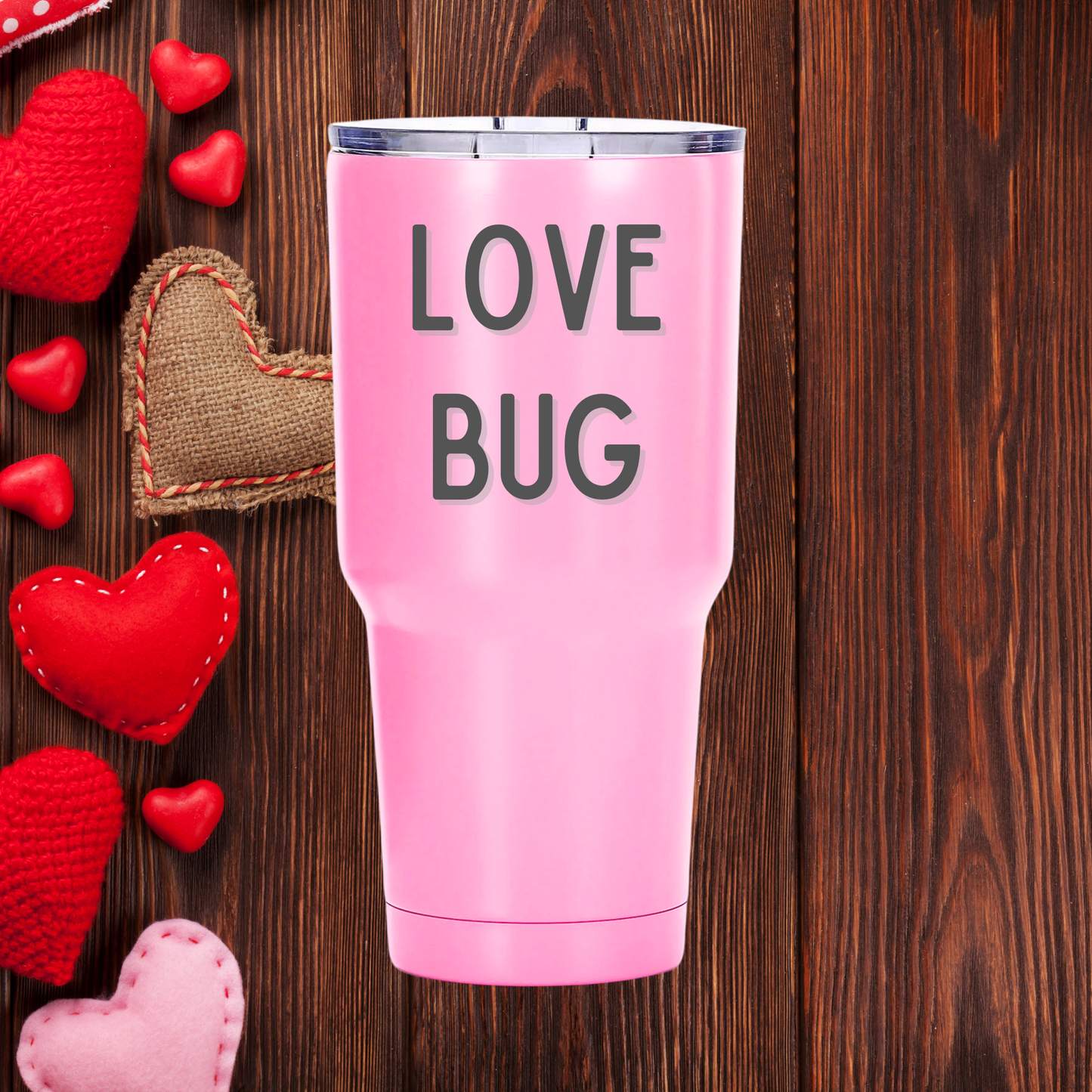 Love Bug Tumbler | Cute & Classic Valentine's Day Gift | Multiple Size Options
