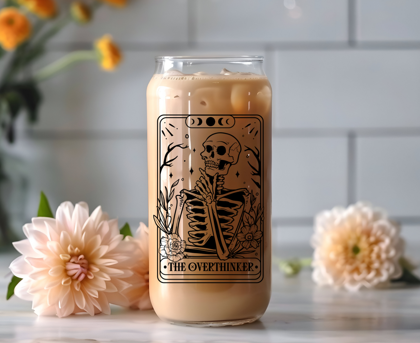 Tarot Card | The Overthinker | Libbey Glass Cup