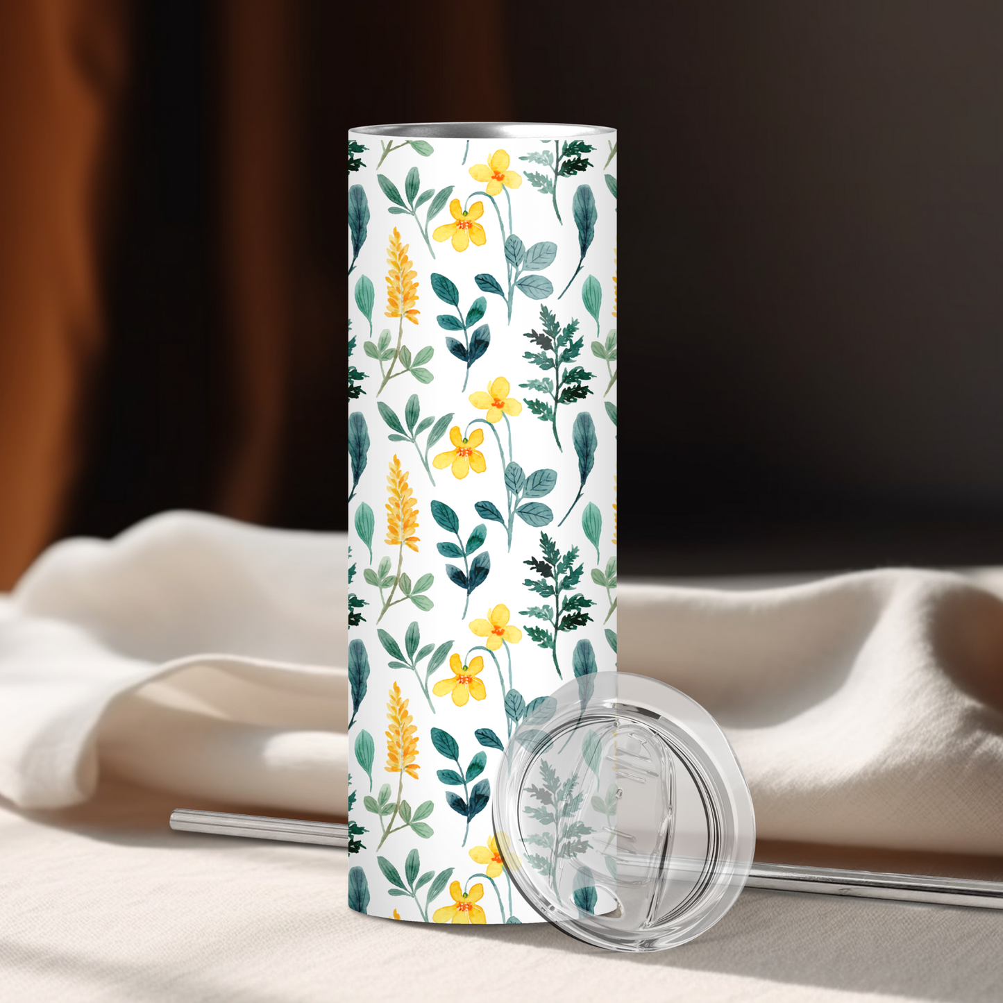 Spring Floral | 20oz Skinny | Full Design Skinny Tumbler | 2025 Spring Collection