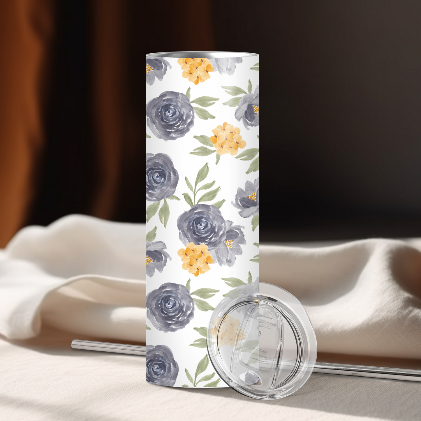 Spring Floral | 20oz Skinny | Full Design Skinny Tumbler | 2025 Spring Collection