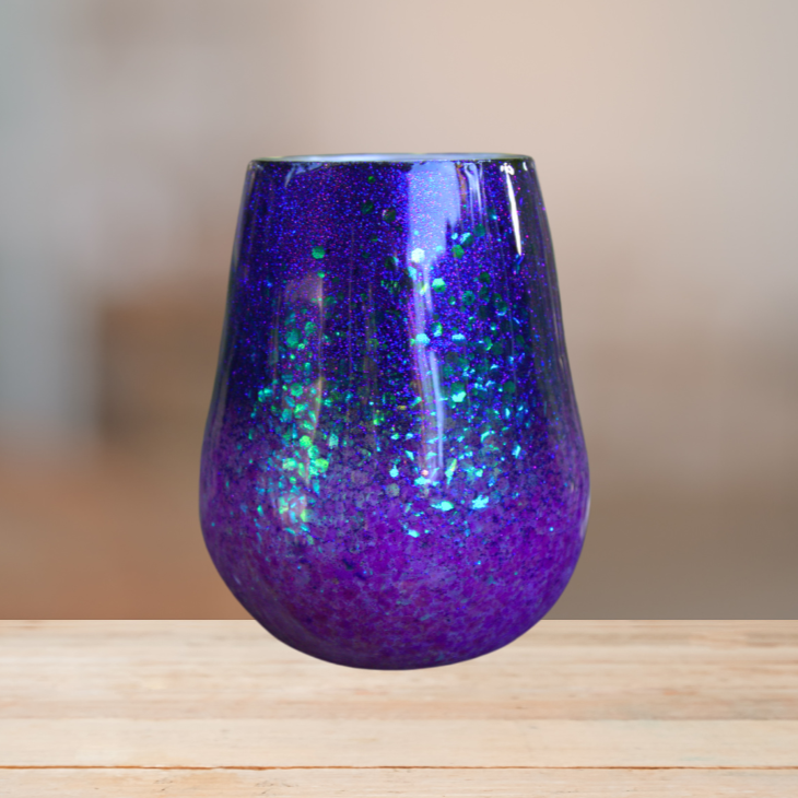 Purple & Lavender Glitter Tumbler | Personalized Tumbler
