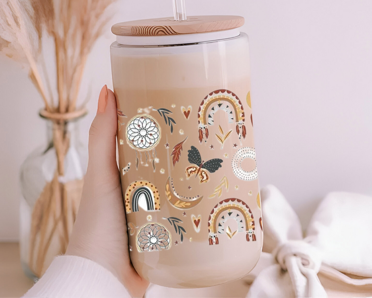 Boho Glass Cups