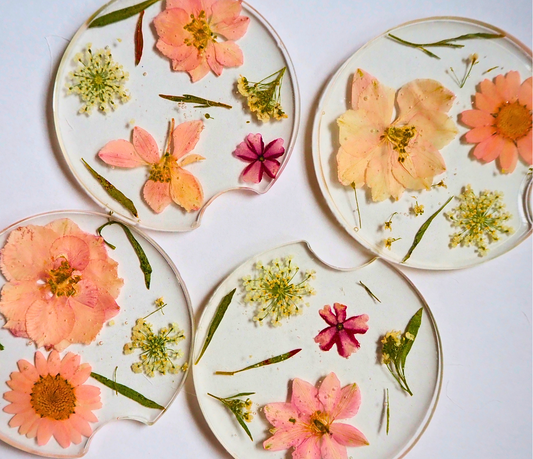 Floral Car Coasters