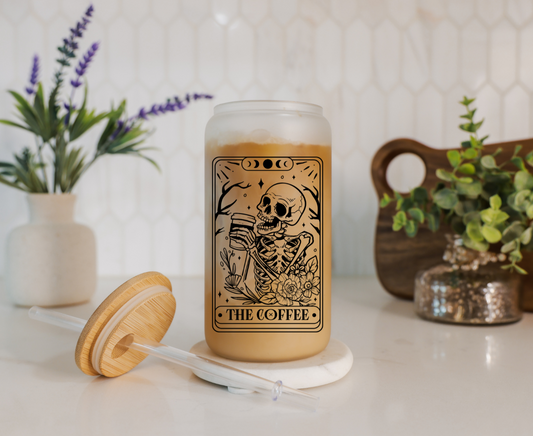 Tarot Card | The Coffee | Libbey Glass Cup