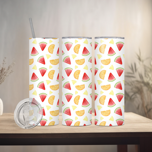 Spring Fresh Fruit | 20oz Skinny | Full Design Skinny Tumbler | 2025 Spring Collection