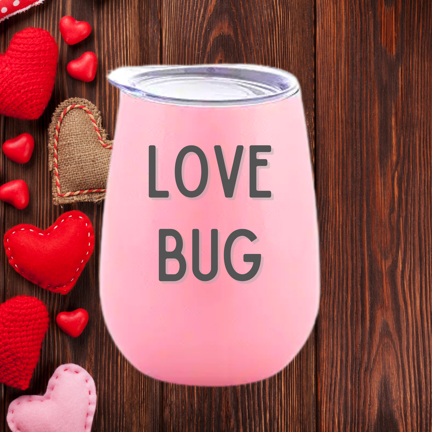 Love Bug Tumbler | Cute & Classic Valentine's Day Gift | Multiple Size Options