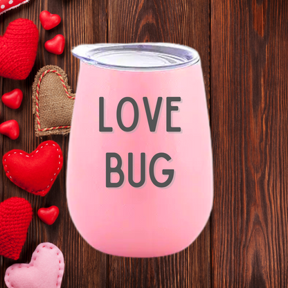 Love Bug Tumbler | Cute & Classic Valentine's Day Gift | Multiple Size Options