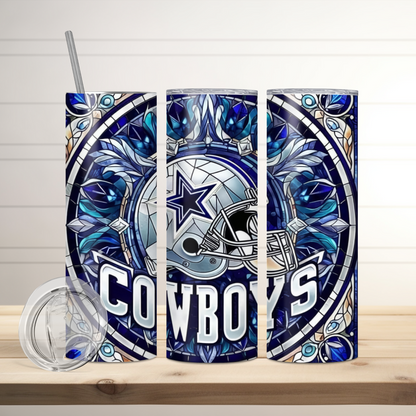Dallas Cowboys Football Inspired Tumbler