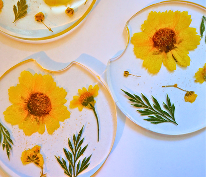 Floral Car Coasters