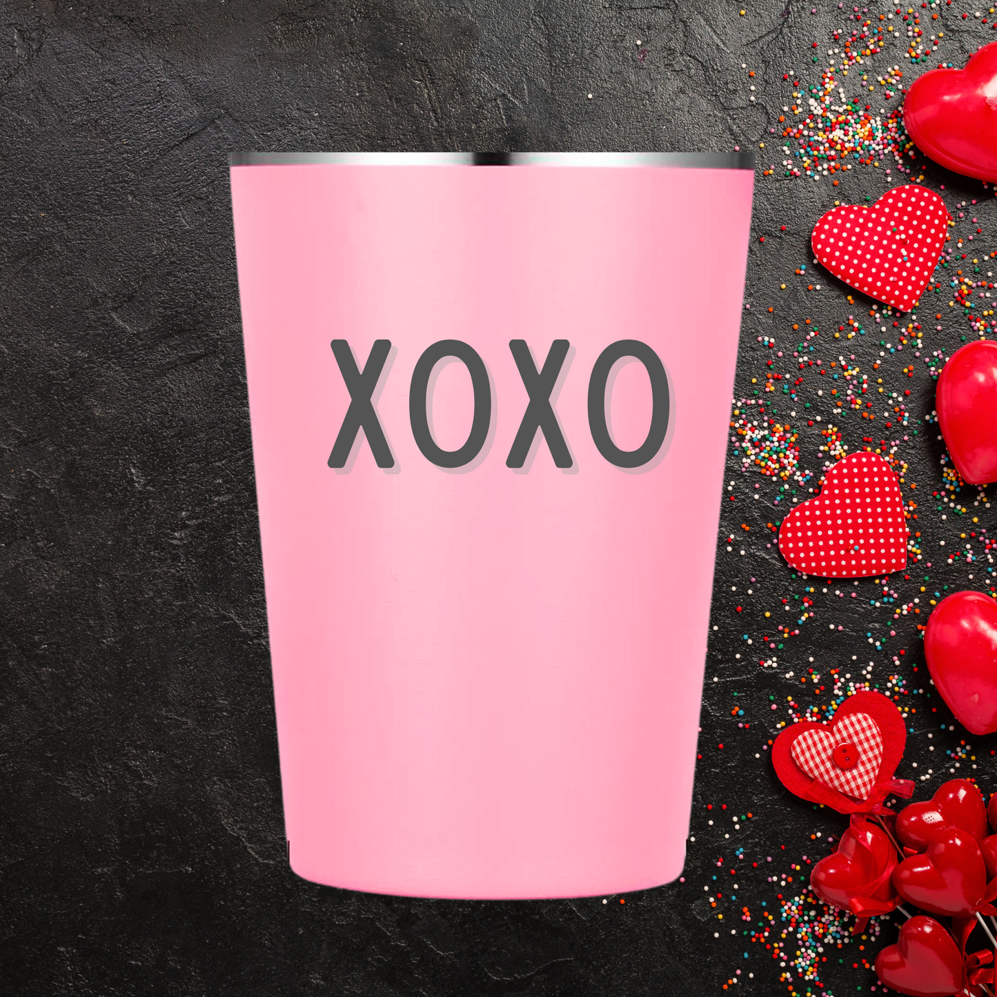 XOXO Love Tumbler | Simple & Sweet Valentine's Day Tumbler | 12oz to 30oz Sizes Available