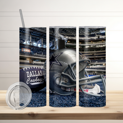 Dallas Cowboys Football Inspired Tumbler
