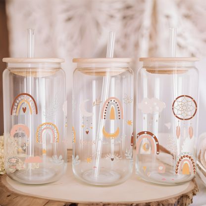 Libbey Glass Cup | Boho Floral