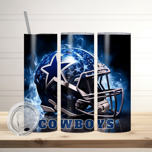 Dallas Cowboys Football Inspired Tumbler