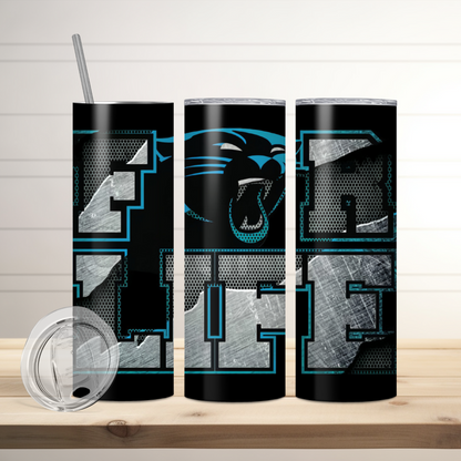 Carolina Panthers | Football Inspired Tumbler