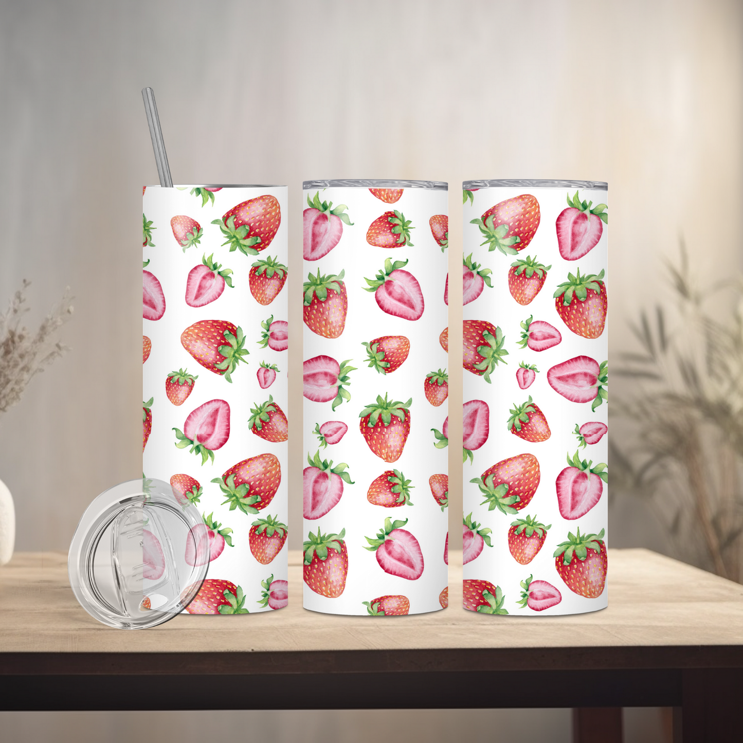 Watercolor Strawberries