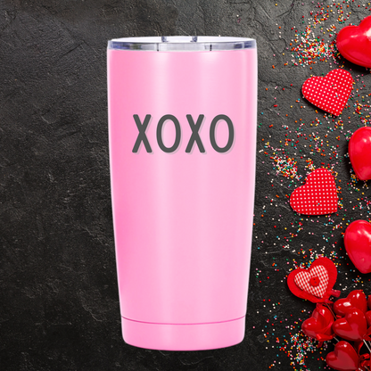 XOXO Love Tumbler | Simple & Sweet Valentine's Day Tumbler | 12oz to 30oz Sizes Available