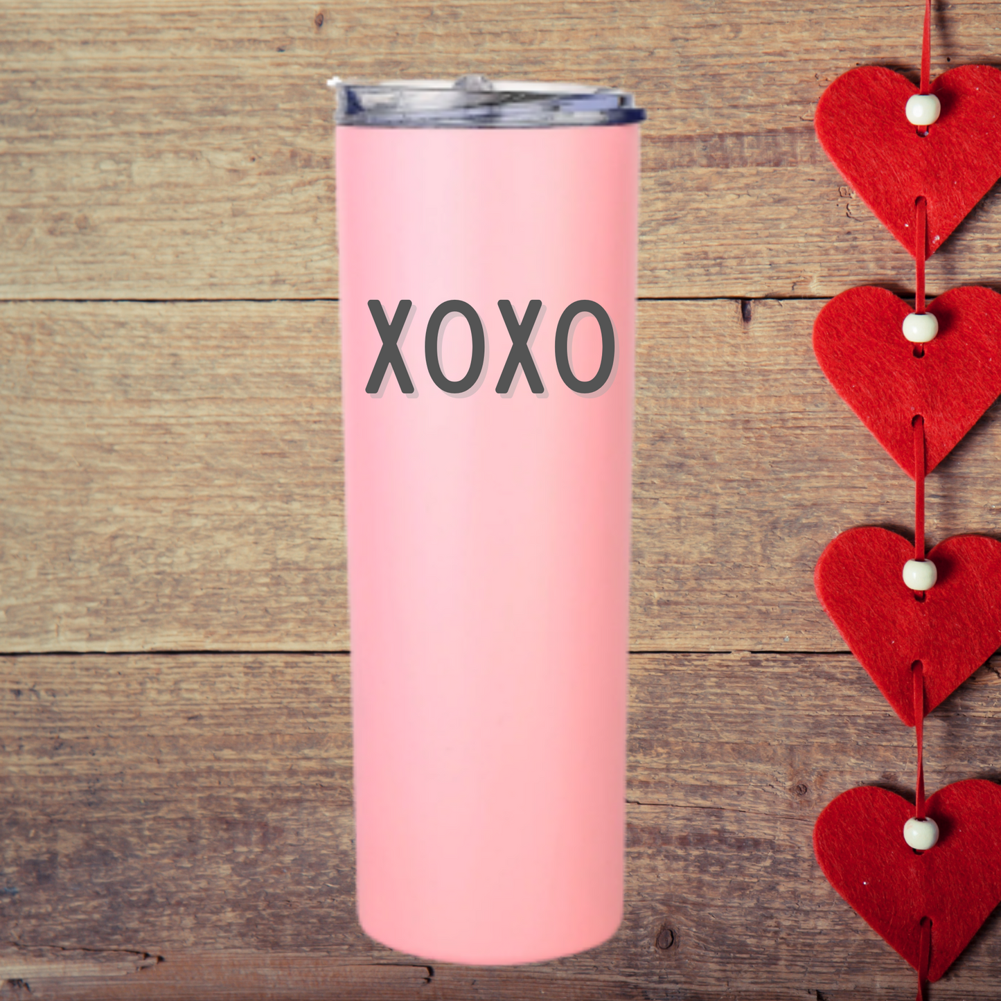 XOXO Love Tumbler | Simple & Sweet Valentine's Day Tumbler | 12oz to 30oz Sizes Available