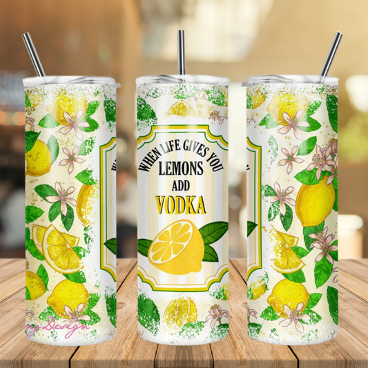 When Life Gives You Lemons Tumbler | Full Design Skinny Tumbler