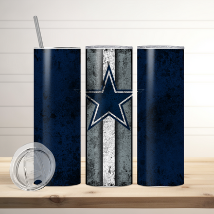 Dallas Cowboys Football Inspired Tumbler
