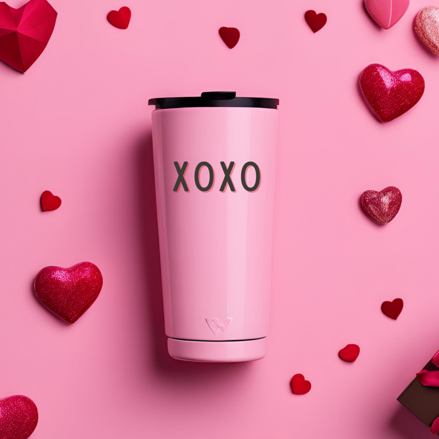 XOXO Love Tumbler | Simple & Sweet Valentine's Day Tumbler | 12oz to 30oz Sizes Available