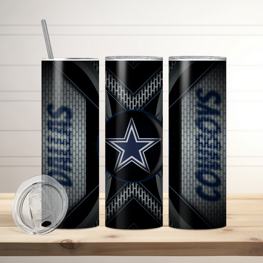 Dallas Cowboys Football Inspired Tumbler