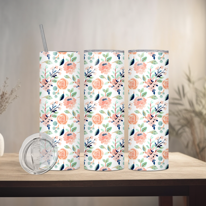 Peach Blossom Garden Tumbler