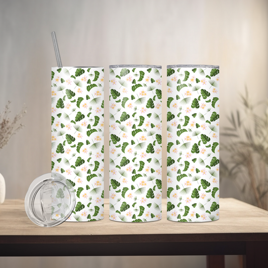 Spring Leaves | 20oz Skinny | Full Design Skinny Tumbler | 2025 Spring Collection