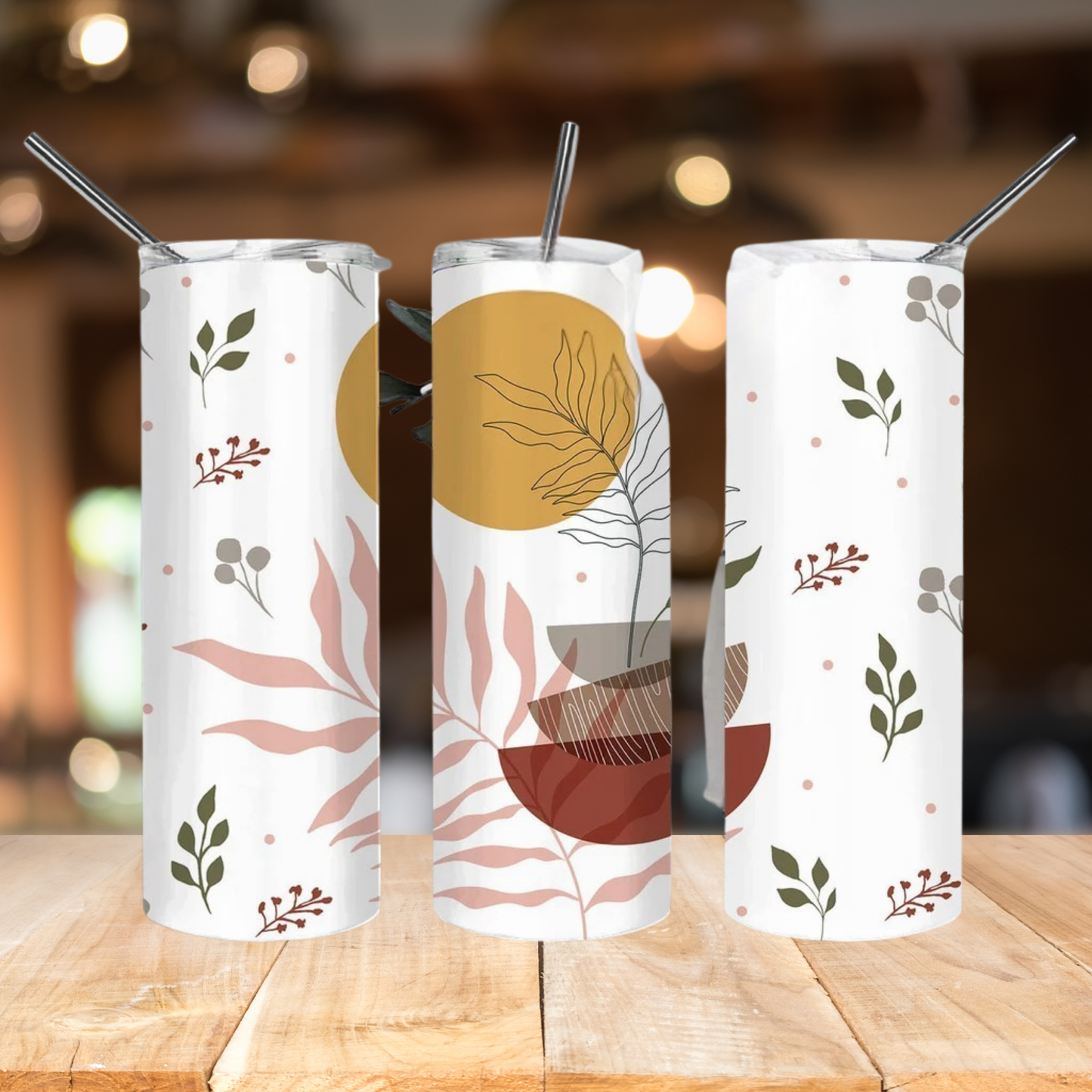 Abstract Art Boho | Full Design Skinny Tumbler