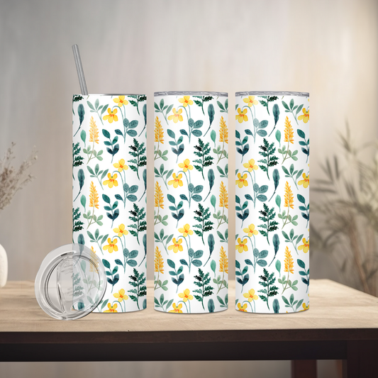 Spring Floral | 20oz Skinny | Full Design Skinny Tumbler | 2025 Spring Collection