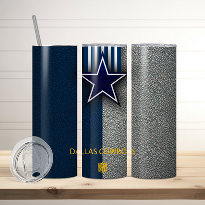 Dallas Cowboys Football Inspired Tumbler