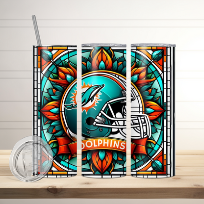 Miami Dolphins | Football Inspired Tumbler