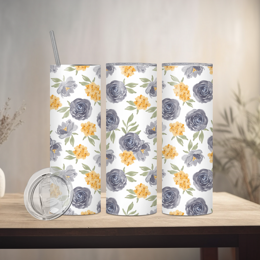 Spring Floral | 20oz Skinny | Full Design Skinny Tumbler | 2025 Spring Collection