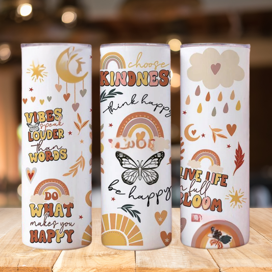 Choose Kindness Boho | Full Design Skinny Tumbler