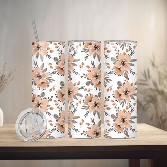 Spring Floral | 20oz Skinny | Full Design Skinny Tumbler | 2025 Spring Collection