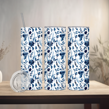 Spring Floral | 20oz Skinny | Full Design Skinny Tumbler | 2025 Spring Collection