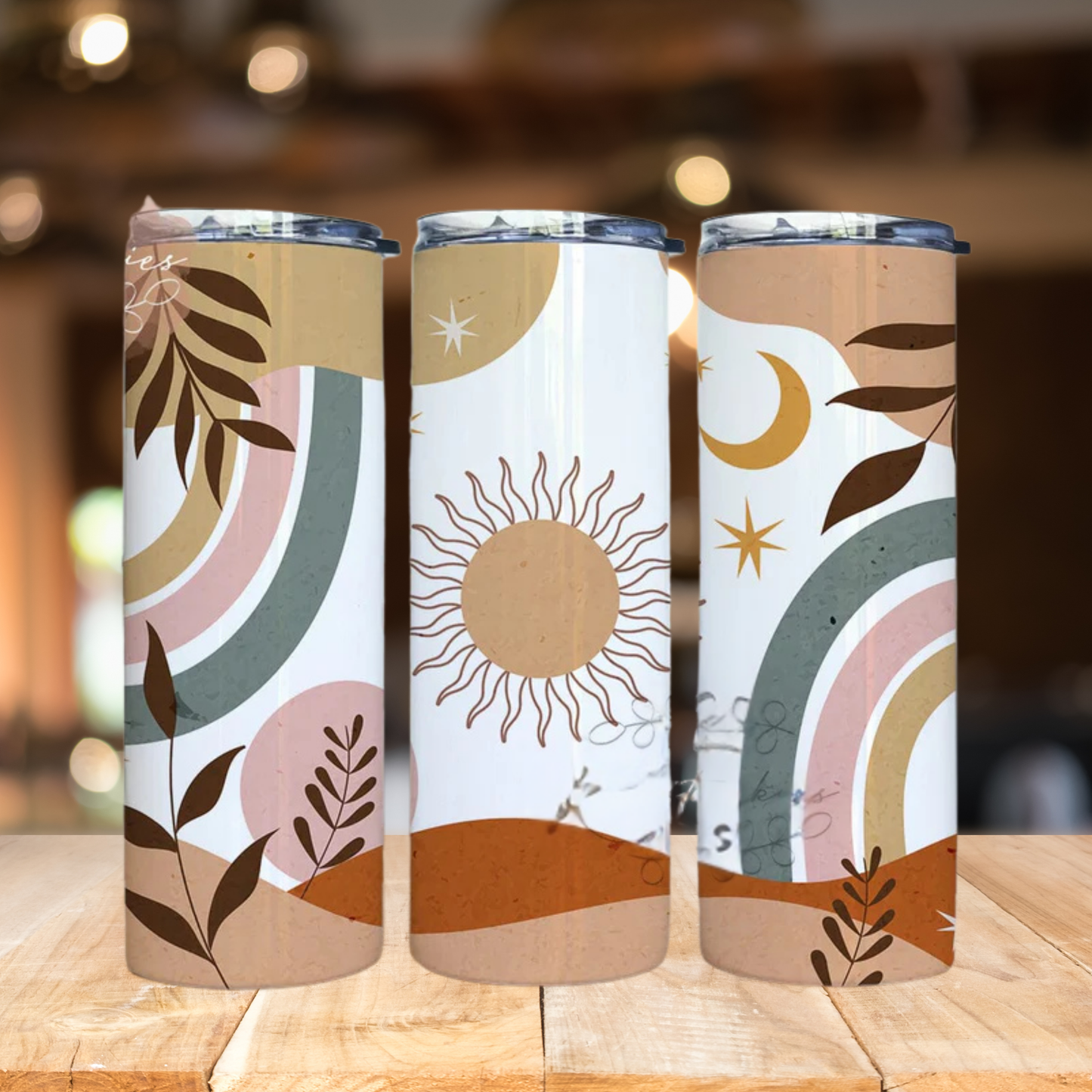 Abstract Boho | Full Design Skinny Tumbler