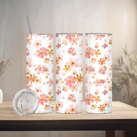 Spring Floral | 20oz Skinny | Full Design Skinny Tumbler | 2025 Spring Collection