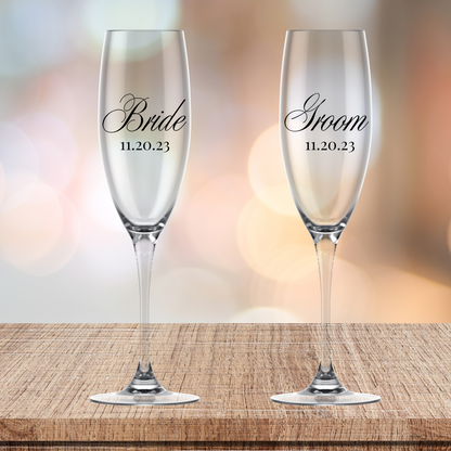 Personalized Champagne Glass