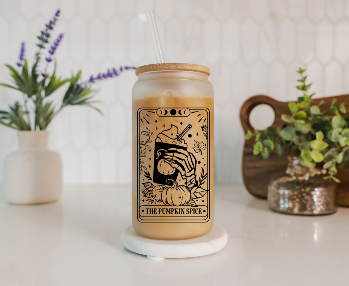 Tarot Card | The Pumpkin Spice | Libbey Glass Cup