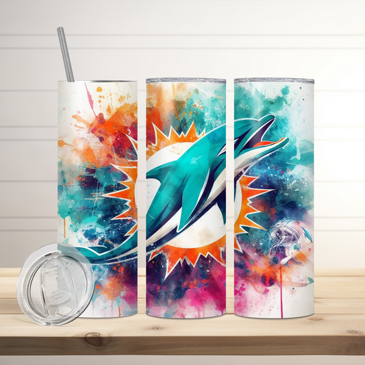 Miami Dolphins | Football Inspired Tumbler
