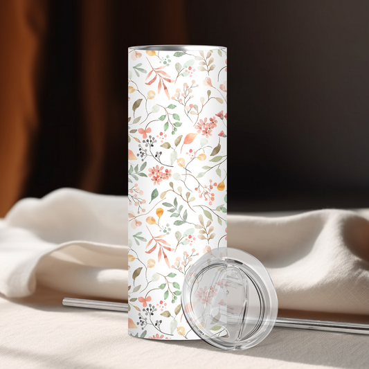 Spring Floral | 20oz Skinny | Full Design Skinny Tumbler | 2025 Spring Collection