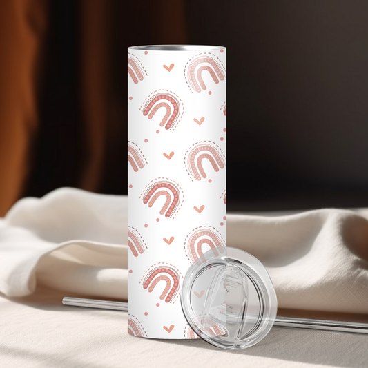 Spring Rainbows | 20oz Skinny | Full Design Skinny Tumbler | 2025 Spring Collection