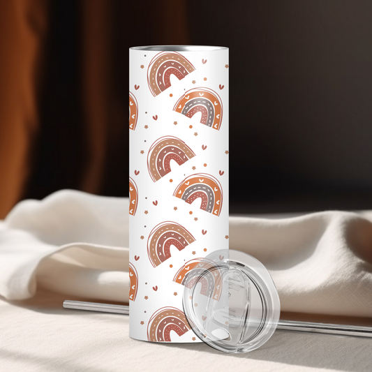 Spring Rainbows | 20oz Skinny | Full Design Skinny Tumbler | 2025 Spring Collection