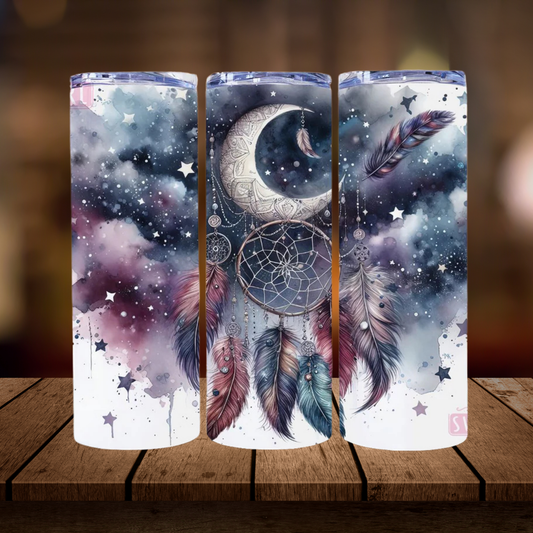 Celestial Dreamcatcher | Boho | Full Design Skinny Tumbler