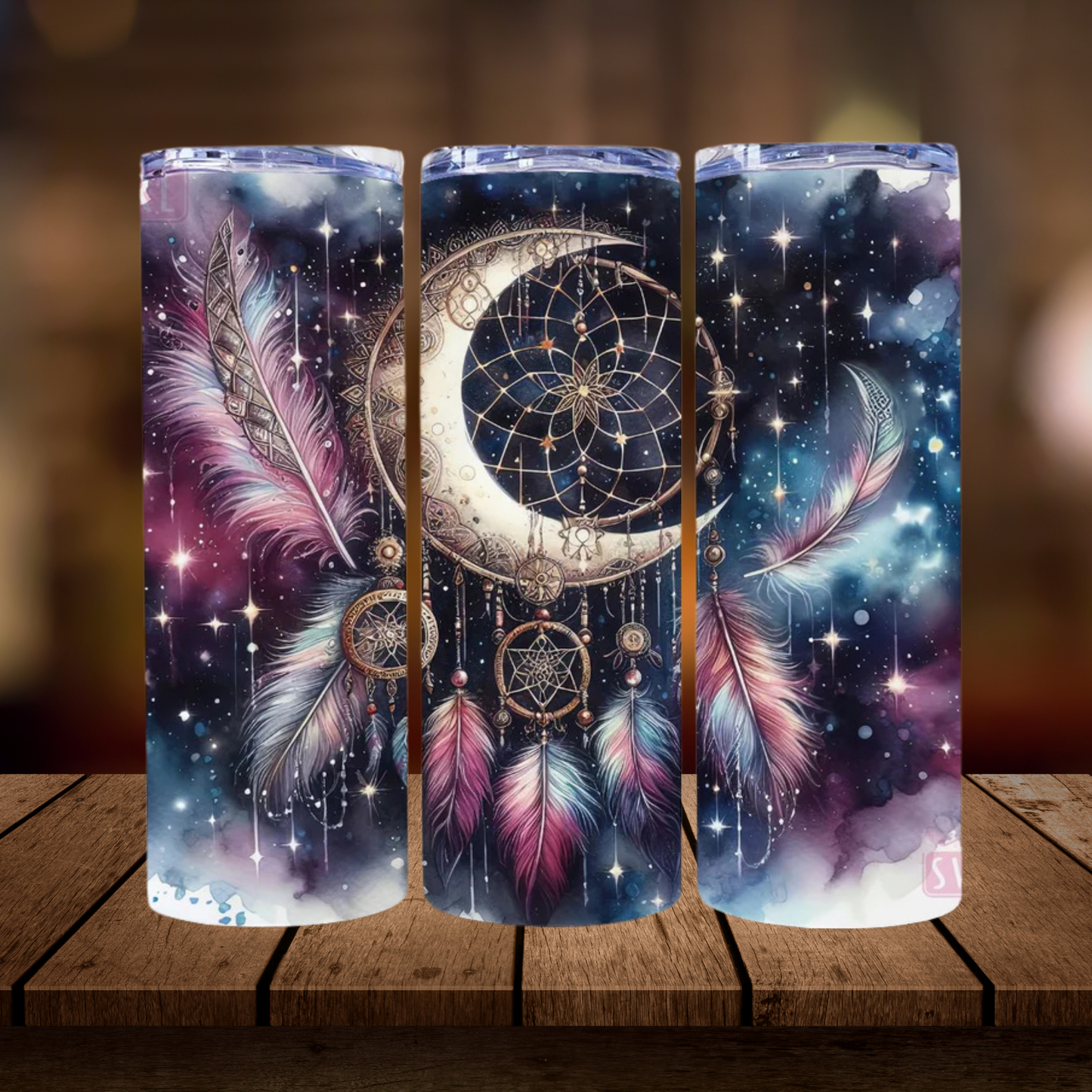 Celestial Dreamcatcher | Boho | Full Design Skinny Tumbler