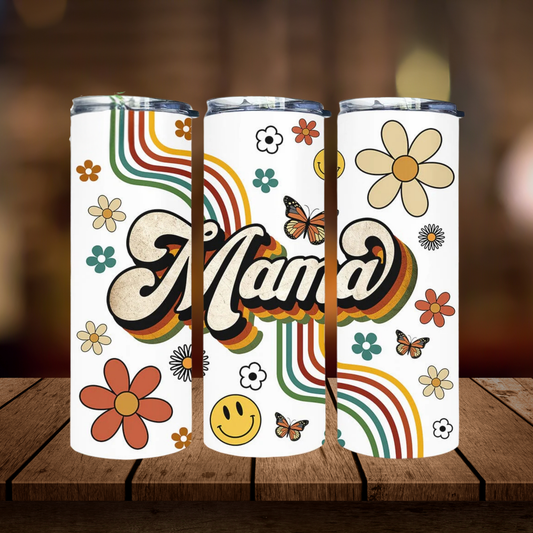Retro Mama | Full Design Skinny Tumbler