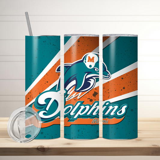 Miami Dolphins | Football Inspired Tumbler