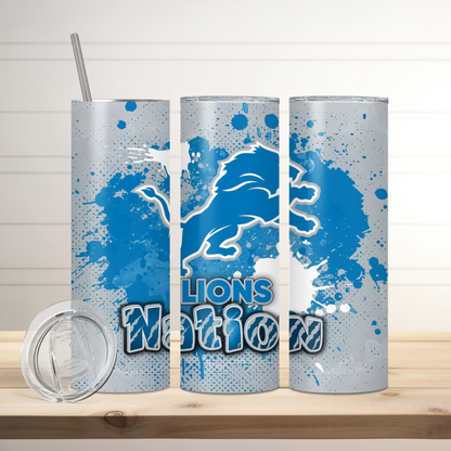 Detroit Lions | Football Inspired Tumbler