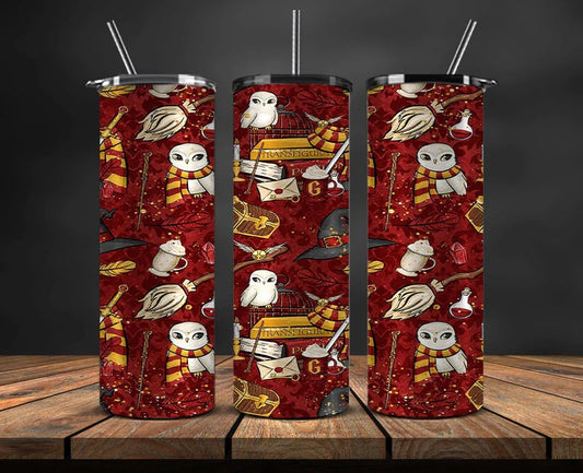 Harry Potter Hedwig Tumbler | Full Design Skinny Tumbler